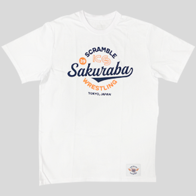 스크램블 X 사쿠라바 콜렉션 반팔 티셔츠 - 화이트