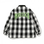 MISHKA PATCH CHECK PADDED JACKET ((LOOSE FIT BIG)