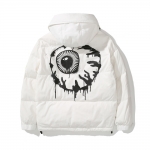 KEEP WATCH EMBROIDERED HOOD DOWN JACKET WH (BASIC FIT)